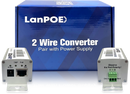 LanPoE gigabit 2 wire converter kit